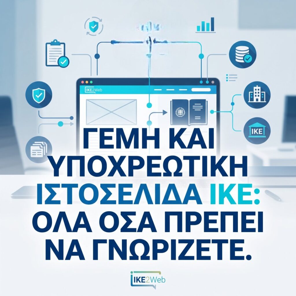 ΓΕΜΗ και Υποχρεωτική Ιστοσελίδα Ι.Κ.Ε.: Όλα όσα πρέπει να γνωρίζετε